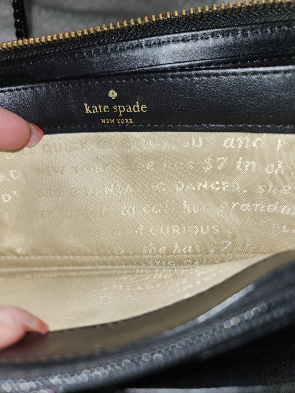Kate Spade Fairmont Women's Wallet With Storybook Lining With Dust Bag